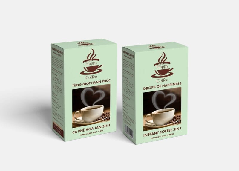 Cà phê 3in1 Happy Coffee (xanh)